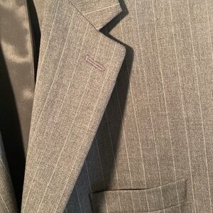 Izod Gray Pinstripe Sport Coat Classic Fit Blazer